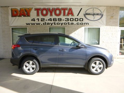 Shoreline Blue Pearl Toyota RAV4 XLE AWD.  Click to enlarge.