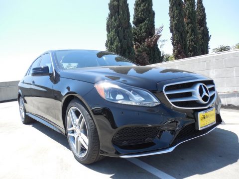 Black Mercedes-Benz E 350 Sport Sedan.  Click to enlarge.