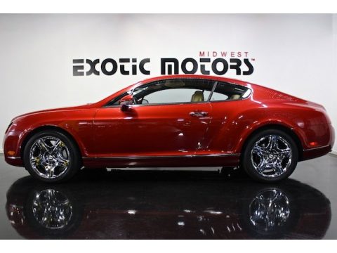 Umbrian Red Bentley Continental GT .  Click to enlarge.