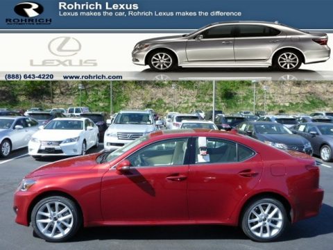 Matador Red Mica Lexus IS 250 AWD.  Click to enlarge.