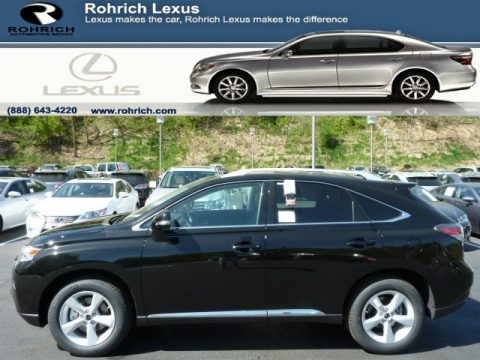 Obsidian Black Lexus RX 350 AWD.  Click to enlarge.