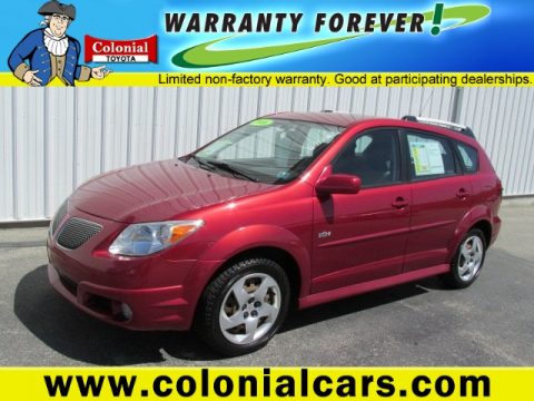 Salsa Dark Red Pontiac Vibe .  Click to enlarge.
