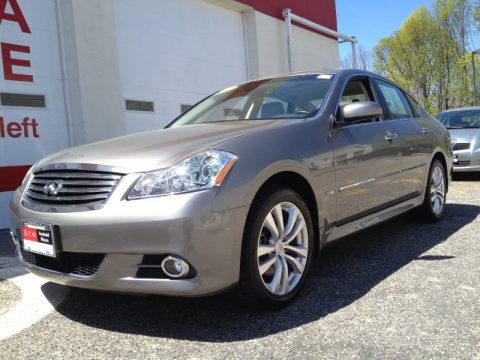 Platinum Graphite Infiniti M 35x AWD Sedan.  Click to enlarge.