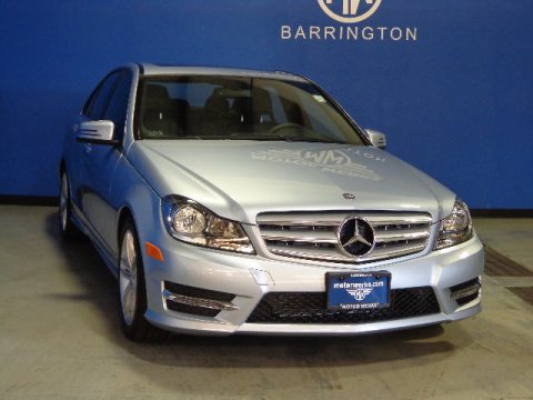 Diamond Silver Metallic Mercedes-Benz C 300 4Matic Sport.  Click to enlarge.