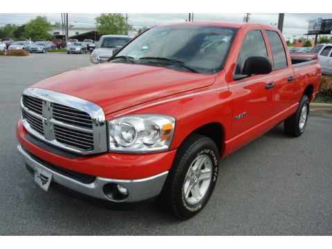 Flame Red Dodge Ram 1500 SLT Quad Cab.  Click to enlarge.