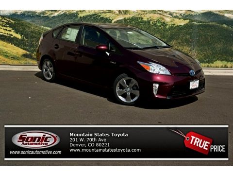 Dark Cherry Pearl Toyota Prius Persona Series Hybrid.  Click to enlarge.