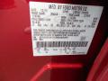Ford Color Code U6 Red Candy Metallic #23