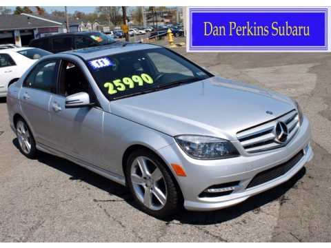 Iridium Silver Metallic Mercedes-Benz C 300 Sport 4Matic.  Click to enlarge.
