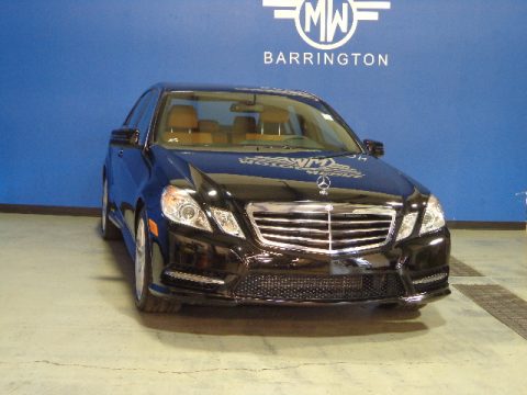 Black Mercedes-Benz E 350 4Matic Sedan.  Click to enlarge.