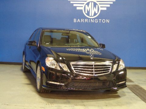 Black Mercedes-Benz E 350 4Matic Sedan.  Click to enlarge.