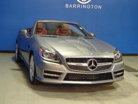 Paladium Silver Metallic Mercedes-Benz SLK 350 Roadster.  Click to enlarge.