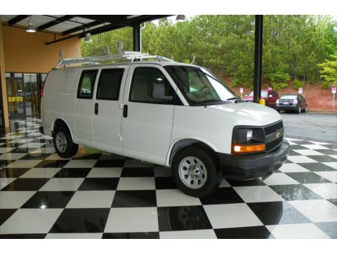 Summit White Chevrolet Express 1500 Work Van.  Click to enlarge.