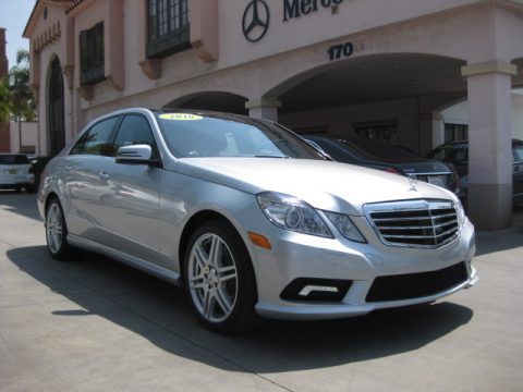 Iridium Silver Metallic Mercedes-Benz E 550 Sedan.  Click to enlarge.