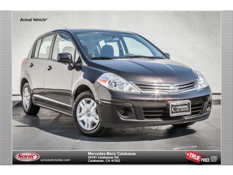 Super Black Nissan Versa 1.8 S Hatchback.  Click to enlarge.