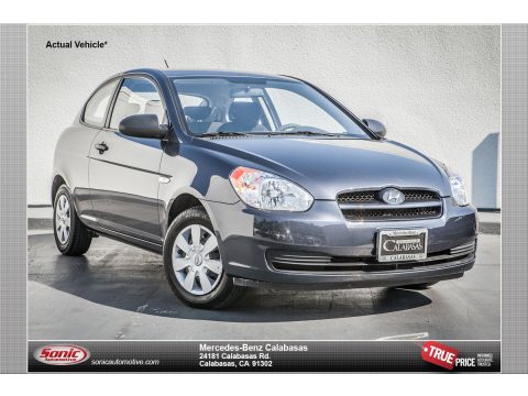Charcoal Gray Hyundai Accent GS Coupe.  Click to enlarge.