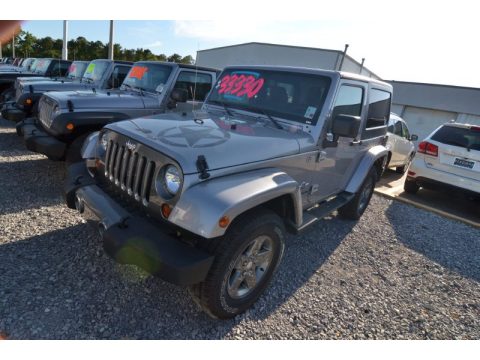 Billet Silver Metallic Jeep Wrangler Oscar Mike Freedom Edition 4x4.  Click to enlarge.