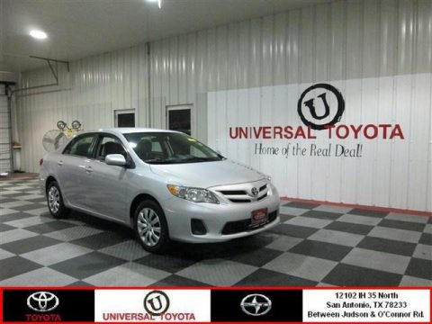 Classic Silver Metallic Toyota Corolla LE.  Click to enlarge.