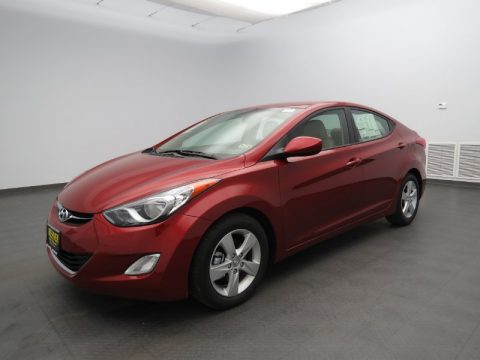 Sparkling Ruby Hyundai Elantra GLS.  Click to enlarge.