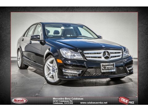 Black Mercedes-Benz C 250 Sport.  Click to enlarge.
