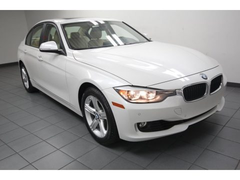 Mineral White Metallic BMW 3 Series 328i Sedan.  Click to enlarge.
