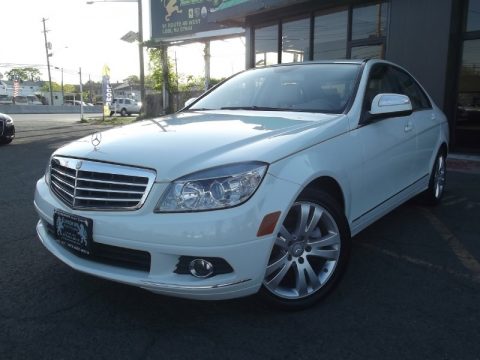 Arctic White Mercedes-Benz C 300 4Matic Luxury.  Click to enlarge.
