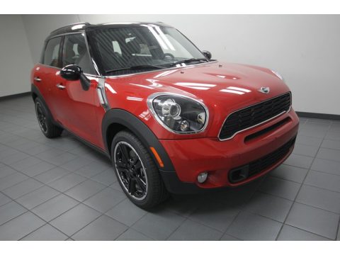 Blazing Red Mini Cooper S Countryman.  Click to enlarge.