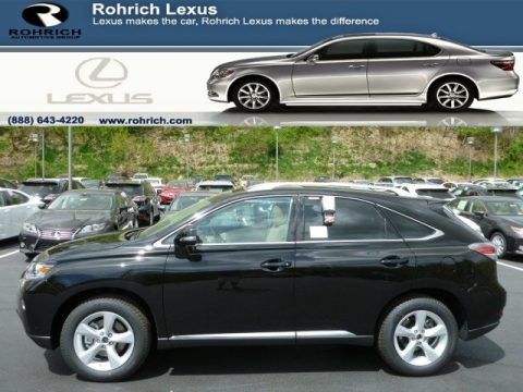 Obsidian Black Lexus RX 350 AWD.  Click to enlarge.