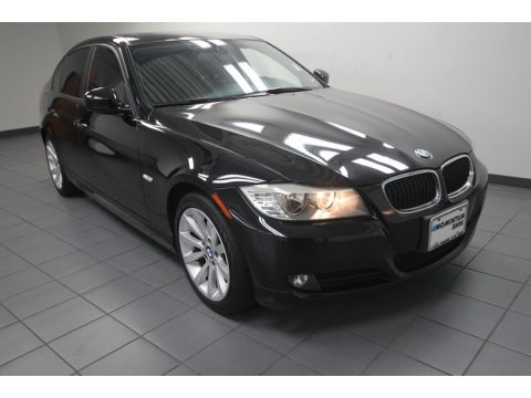 Jet Black BMW 3 Series 328i Sedan.  Click to enlarge.