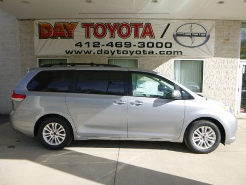 Silver Sky Metallic Toyota Sienna XLE.  Click to enlarge.