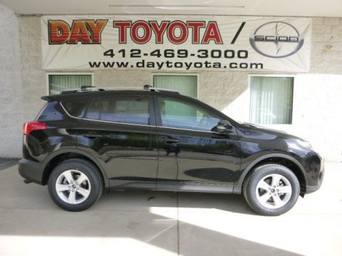 Black Toyota RAV4 XLE AWD.  Click to enlarge.