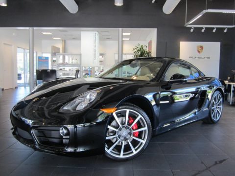 Black Porsche Cayman S.  Click to enlarge.