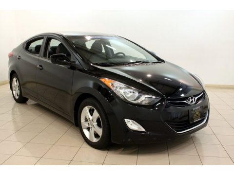 Midnight Black Hyundai Elantra GLS.  Click to enlarge.