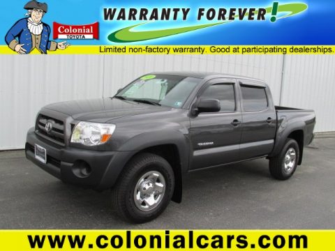 Magnetic Gray Metallic Toyota Tacoma V6 Double Cab 4x4. Click to enlarge. Magnetic Gray Metallic Toyota Tacoma V6 Double Cab 4x4. Click to enlarge.