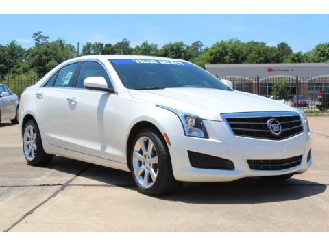 White Diamond Tricoat Cadillac ATS 2.5L.  Click to enlarge.