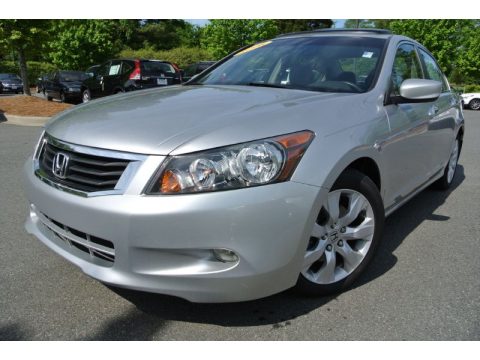 Alabaster Silver Metallic Honda Accord EX V6 Sedan.  Click to enlarge.