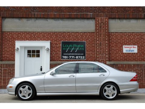Brilliant Silver Metallic Mercedes-Benz S 55 AMG.  Click to enlarge.