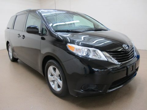 Black Toyota Sienna LE.  Click to enlarge.