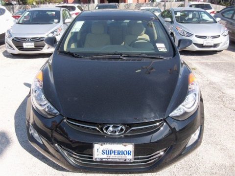 Midnight Black Hyundai Elantra GLS.  Click to enlarge.