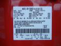 Ford Color Code E4 Vermillion Red #11