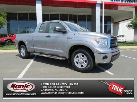 Silver Sky Metallic Toyota Tundra Double Cab.  Click to enlarge.