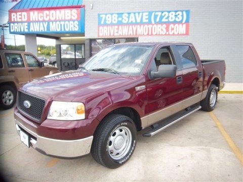 Dark Toreador Red Metallic Ford F150 XLT SuperCrew.  Click to enlarge.