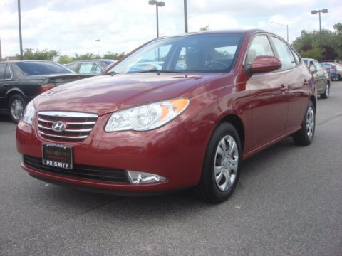 Apple Red Pearl Hyundai Elantra GLS.  Click to enlarge.