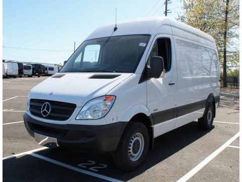 Arctic White Mercedes-Benz Sprinter 2500 Cargo Van.  Click to enlarge.
