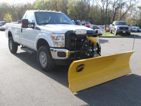Oxford White Ford F350 Super Duty XL Regular Cab 4x4.  Click to enlarge.