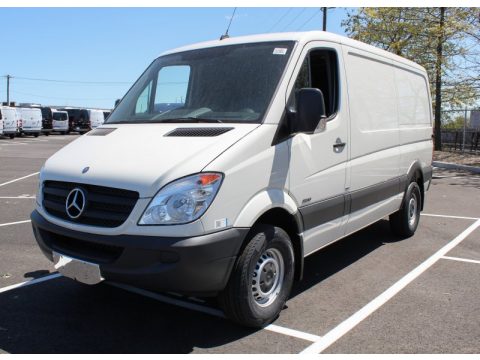 Arctic White Mercedes-Benz Sprinter 2500 Cargo Van.  Click to enlarge.