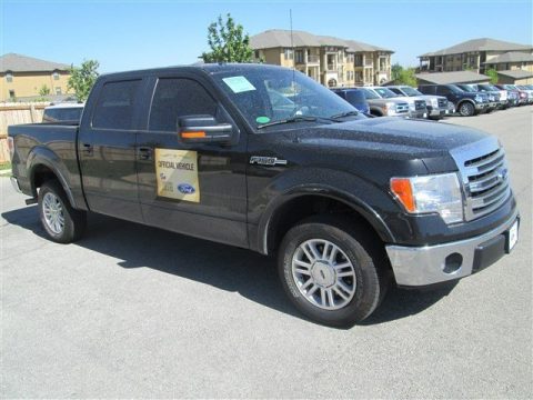 Tuxedo Black Metallic Ford F150 Lariat SuperCrew.  Click to enlarge.