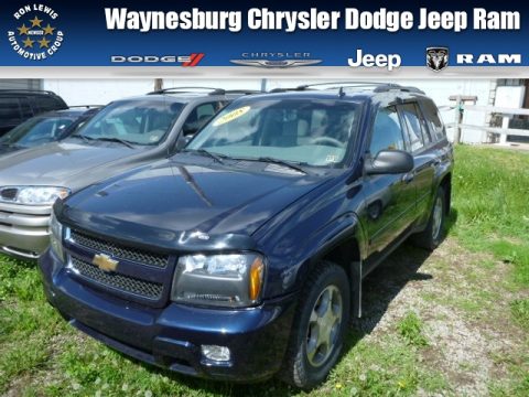 Imperial Blue Metallic Chevrolet TrailBlazer LS 4x4.  Click to enlarge.