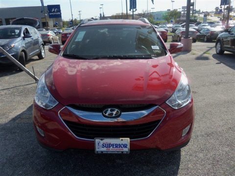 Garnet Red Hyundai Tucson Limited.  Click to enlarge.