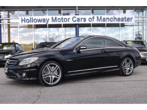Black Mercedes-Benz CL 63 AMG.  Click to enlarge.