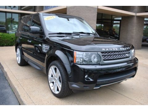 Santorini Black Metallic Land Rover Range Rover Sport Supercharged.  Click to enlarge.